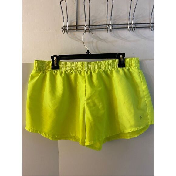Danskin large 12-14 gym shorts lot neon yellow and pink - Picture 4 of 9